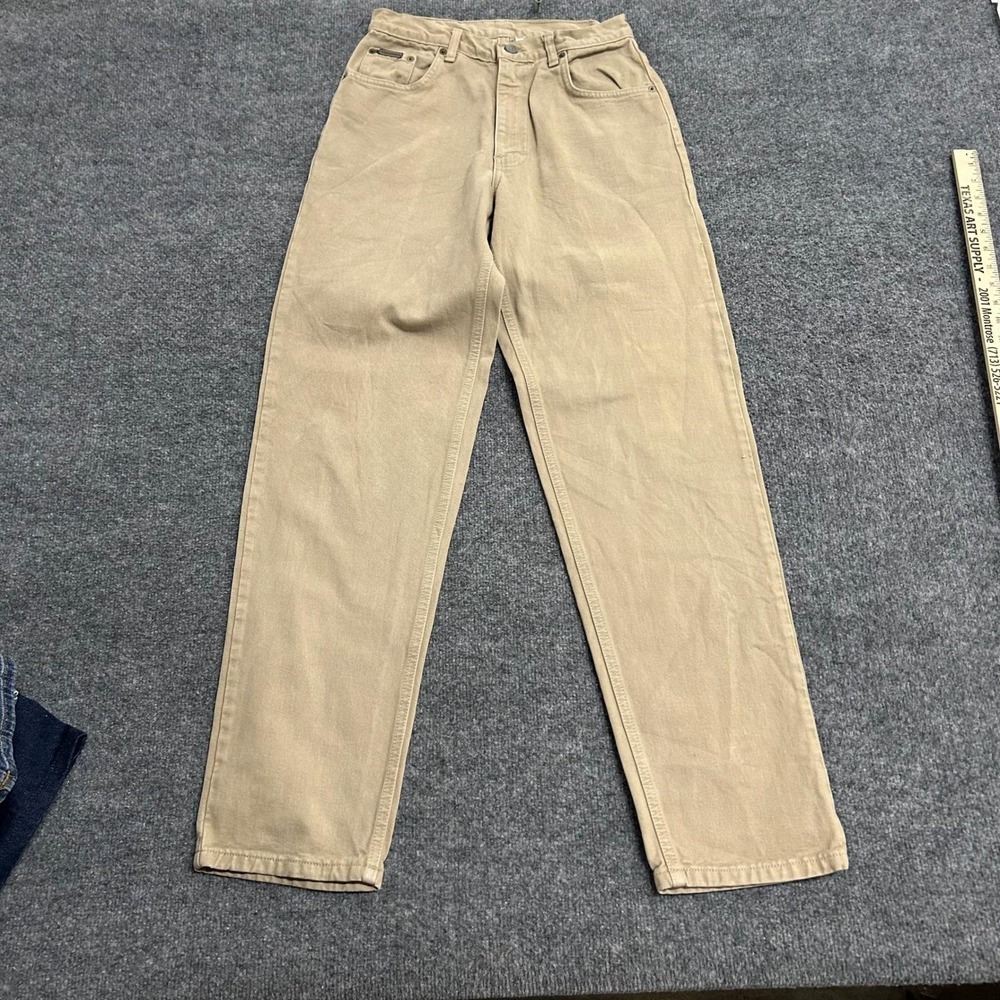 Calvin Klein Jeans Mens Size 30 Tan Easy Fit Overdye Vintage Denim Made in USA